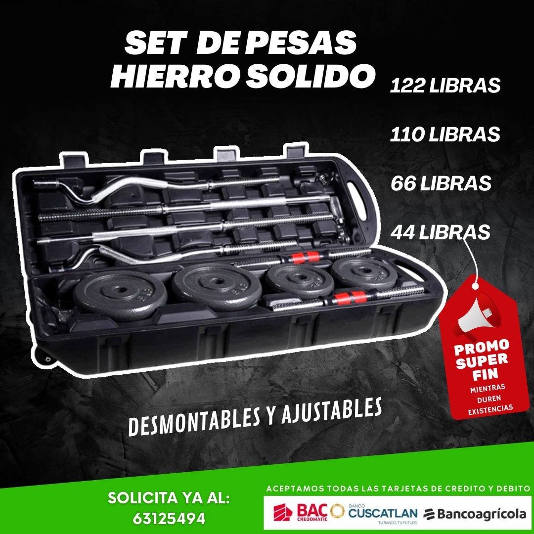 SET DE PESAS DE HIERRO